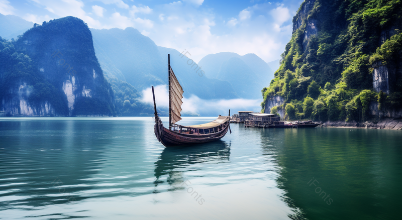 长江远眺风光,高清,摄影图,摄影图片,图片大全,摄影图免费下载